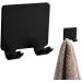 Razor Hook - Stamp-Free Wavy Hanger | Self-Adhesive Waterproof Space-Aluminum Shower Sponge Hook - Black - Buy Online on GoSupps.com