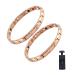Sovay lymph drainage magnet lighting tape imaginary wristband magnetic therapeutic slimming bracelet lymph node drainage bracelet promotes blood circulation rose gold
