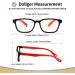 Kids Anti-Blue Light Glasses for Boys and Girls | Protect Eyesight | Red Frame - Buy Online on GoSupps.com