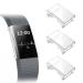 [3 Pack] Fintie Case Compatible with Fitbit Charge 2, Full-Around Screen Protector TPU Case Cover Bumper Shell Compatible with Fitbit Charge 2, Clear x 3 Clear+Clear+Clear