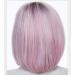 BGHJUE African Short Pink Lace Front Human Hair Wig for Black Women - Pre Plucked Brazilian Remy Hair - Buy Online on GoSupps.com