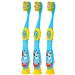 Colgate Bluey Toothbrush for Children with Suction Cup Kids 2-5 Years Old Extra Soft (Colors & Characters Very) - Pack of 3