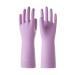 LANON wahoo Skin-Friendly Dishwashing Cleaning Gloves Cotton Flocked Liner Reusable Kitchen Gloves Non-Slip Mauve Large Large (Pack of 1) Green