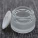 Kingyh 6-Piece Mattlas Cream Can Set - 5ml Mini Glass Containers with Screw Caps for Travel & Home Storage | Perfect for Cosmetics Creams Lotions Oils & Powders - Matte White - Buy Online on GoSupps.com
