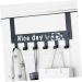 Alipis Over Door Clothes Hanger Rack Over Door Hooks Door Hanger Over Door Rack Coat Hanger Shelf Door Back medium Black - Buy Online on GoSupps.com
