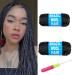 Natural Black Brazilian Wool Hair Acrylic Yarn for African Crochet Braids Senegalese Twist Faux LocsSenegalese Twist Jumbo Braiding Box Braids Twist Wraps Synthetic Fiber Hair Extensions (2 Roll) 2 Black