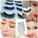 minkissy 5 Pairs Fake Eyelashes Beauty Accessories Fake Makeup Lashes False Eyelashes Bulk Natural Fluffy False Faux Lashes Bulk Makeup Girl Eyelashes 3d Set Fiber Hand Made - Buy Online on GoSupps.com