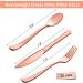 175 Pieces Rose Gold Party Supplies - Rose Gold Dot on White Paper Plates and Napkins Cups Silverware Serves 25 Sets for Wedding Bridal Shower Engagement Birthday Parties White and Rose Gold - Buy Online on GoSupps.com