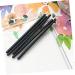 Ipetboom 100pcs Head Eye Black Fiber Eyeliner Applicator Makeup Brush Stickblack Disposable Practical Sticks - Buy Online on GoSupps.com