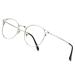 Cyxus blue light filter glasses women with cat eye round fashion vintage glasses without strength anti-harmful blue light UV400 from cell phone computer 03-silver metal