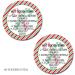 Candy Cane Hot Cocoa Bomb Sticker Labels - 40 Pack | 2 Circle Stickers by Amanda Creation - Buy Online on GoSupps.com