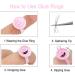 Lizusidtsy Glue Rings Lash Ring for Glue Lash Glue Ring Holder Blooming Eyelash Glue Holder 400Piece - Buy Online on GoSupps.com