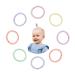 LuLiyLdJ 100pcs 2mm Candy Color Baby Girls' Elastic Hair Bands Bobbles Accessories for Toddlers