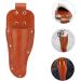 Minkissy 2pc Shear Set Leather Sheath Holder for Hairdressing & Garden Scissors - Durable Salon Pliers Storage Light Brown 23.2x8cm - Buy Online on GoSupps.com
