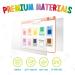 merka Kids Placemats Set - Non Slip Disposable Toddler Placemats with Letters, Numbers, Shapes, and Colors - Montessori Alphabet Learning Mats - Set of 4 - 17 x 11 - Buy Online on GoSupps.com
