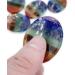 SHARKOOO 7 Chakra Healing Stones Thumb Worry Stone for Anxiety Relief - Oval Meditation Crystal - Buy Online on GoSupps.com