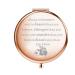 WSNANG Panda Makeup Mirror Panda Bear Animal Lover Inspiration Gift Panda Compact Pocket Mirror for Friend Daughter Mom Panda Lover Gift (Rose Gold) Panda Mirror