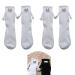 Cinvoma Funny Magnetic Suction 3D Doll Couple Socks Couple Holding Hands Socks Magnetic Holding Hands Socks C-2pairs