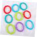 SAFIGLE 48pc Grabbing Infant Pacifier Teether Rings - Colorful Molar Toys for Boys - Buy Online on GoSupps.com