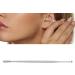 Double Head Metal Ear Spoon | Ergonomic Design | Relieve Itching | for Beauty Salon | Silver - Buy Online on GoSupps.com