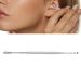 Stainless Steel Double Head Ear Spoon - Ergonomic Design for Itch Relief - Spiral Spring Ear Pick (Silver) - Buy Online on GoSupps.com