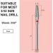 C12rtive Cone Shape Tungsten Steel Bit Nail Drill Bit for Acrylic Gel Nails Dual Nail Form Remove 3/32 Inch Nail Bit for E-File Nail Drill(Fine) - Buy Online on GoSupps.com