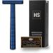 Henson Shaving AL13-M DE safety razor steel blue
