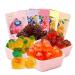 Fruit Juice Fudge 5 kinds of fruit gummy candy white peach gummies pineapple orange soft candy healthy nutritious dessert wedding candies New Year Candy delicious snack gift pack (Peach 1bag) Peach 1bag
