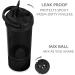 Artoid Mode 720ml Inspirational Protein Shaker Bottle - Twist & Lock Protein Box - BPA Free Black/Grey - Buy Online on GoSupps.com