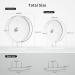 BUCATSTATE Hamster Wheel Silent 21cm Dual-Bearing Hamster Exercise Wheel Quiet Spinning for Syrian/Dwarf Hamster Gerbils Mice Degus Or Other Small Animals (White) 21cm white - Buy Online on GoSupps.com