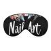 Nail Art Therapist Soft Sleep Mask with Adjustable Strap Eye Masks Cover Blocks Light for Women Men