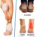 6 Pcs Silicone Heel Protectors for Fast Pain Relief - Men & Women - (Skin Color) - Buy Online on GoSupps.com