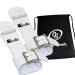 Bailie Uneven Bar Grips for Girls Gymnastics - (Single Buckle, Dowel Grip) - Standard Width Womens Gymnastic Grips for Competitive Gymnasts, Bundled with Covey Bag 2 (6.5"-7.25")