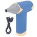 Alomejor Mini Fan Portable Hair Dryer for Pets 4 Levels Wind 1100mAh Battery Bladeless Design for Cats Dogs and Other Pets (Blue)