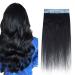 SEGO Tape in Extensions Real Hair 20 Wefts 50g Hair Extension Adhesive Hairpiece Remy Hair (+10pcs free Tapes) 20"(50cm) Black#1