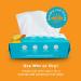 Whoopsie Wipes - 100% Pure Cotton Dry Baby Wipes - Use as Dry Wipes or Wet Wipes for Baby Sensitive Skin Unscented - Super Soft Strong & Absorbent (1 Pack) - Buy Online on GoSupps.com