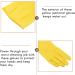 Kimefot 6 Pairs Dishwashing Gloves Rubber Gloves Yellow Flock Lined Heavy Duty Kitchen Gloves Medium - Buy Online on GoSupps.com