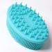 Silicone Body Scrubber  Body Bath Brush for Use in Shower  Upgrade 2 in 1 Bath and Shampoo Brush  Wet and Dry Scalp Massager/Brush  Silicone Shower Brush Used for Gentle Massage and Fine Cleansing.