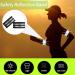 Youyike Double Reflector Set | 4 Reflective Safety Braces for Jogging Cycling & Outdoor Activities | 35x5 cm Black - Buy Online on GoSupps.com