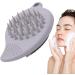 Facial Scrubber Facial Scrubber - Double Sided Silicone Face Scrubber Manual Hair Scrubber Handheld Scrubber for Deep Cleaning Light Grey - Buy Online on GoSupps.com
