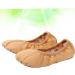 Gleavi Foldable Ballet Dance Shoes | Ballet Slippers for Gymnastics & Yoga - Hard Toes Child Size 33 - Brown - Buy Online on GoSupps.com