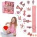 18 Piece Children Hair Bow Clips Set - Pink Hair Accessories for Girls | Perfect for Christmas, Birthday & Children's Day Gift - Buy Online on GoSupps.com