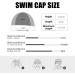 Tripsky Silicone Swim Cap - Ideal for Curly Short to Long Hair - Unisex Bathing Cap for Men and Women - Black - Buy Online on GoSupps.com