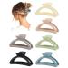 6 PCS Hair Clips  Large Claw Clips for Thick Hair  Extra Hair Claw Clips for Women Men  Strong Hold Matte Hair Clips  Semicircle Hair Clips  Non- Slip Cute Hair Clips  Modern Hair Accessories for All Hairstyles  Light co...