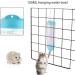 MOACC 125ML Hamster Water Bottle with Stand - Automatic Feeder & Dispenser | No Drip Plastic Hanging Holder for Small Animals - Blue - Buy Online on GoSupps.com