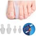 8 Pair Silicone Toe Corrector - Elastic Overlapping Separator for Big Toe Alignment - Buy Online on GoSupps.com