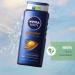 LEVEL MEN NIVEA MEN Sports shower gel 400 ml vitalizing and caring shower gel with minerals refreshing shower for active men - Buy Online on GoSupps.com