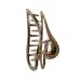Rose Gold Heart-Shaped Metal Hair Clip Claw Jaw for Long Hair - Stylish French Twist Wedding Accessory - Buy Online on GoSupps.com