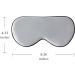 Relcns Silk Sleep Eye Mask - Mulberry Silk Light Blindfold for Women and Men - Pressure Free Adjustable - Blue - Buy Online on GoSupps.com