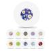 Freestyle Sensor Stickers Sets & Libre 3 Sensor Covers Waterproof Adhesive Patches CGM Tape Clear Bandage with Sticker Hypoallergenic Latex-Free 14 Days Long Stay Total 40Pack Floral Libre 3
